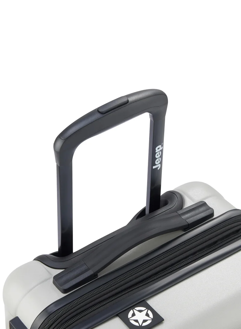 Jeep  JH004C 55 Cm Hardcase 4-Double Wheeled Expandable Cabin Luggage Trolley - Grey Drizzle  | Best Price UAE